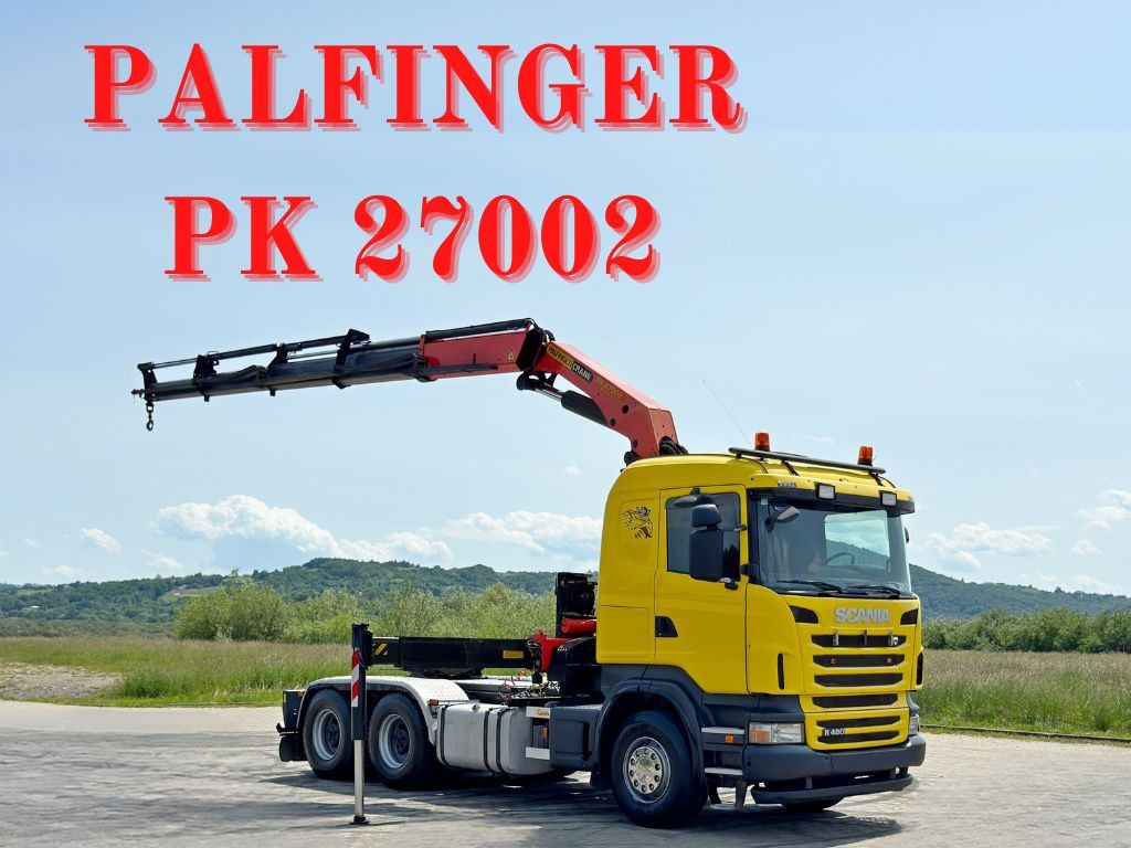 Scania R480 * Sattelzugmaschine + PK 27002 + FUNK /6x4 - Sunkvežimis su kranu: foto 1 Scania R480 * Sattelzugmaschine + PK 27002 + FUNK /6x4 - Sunkvežimis su kranu: foto 1