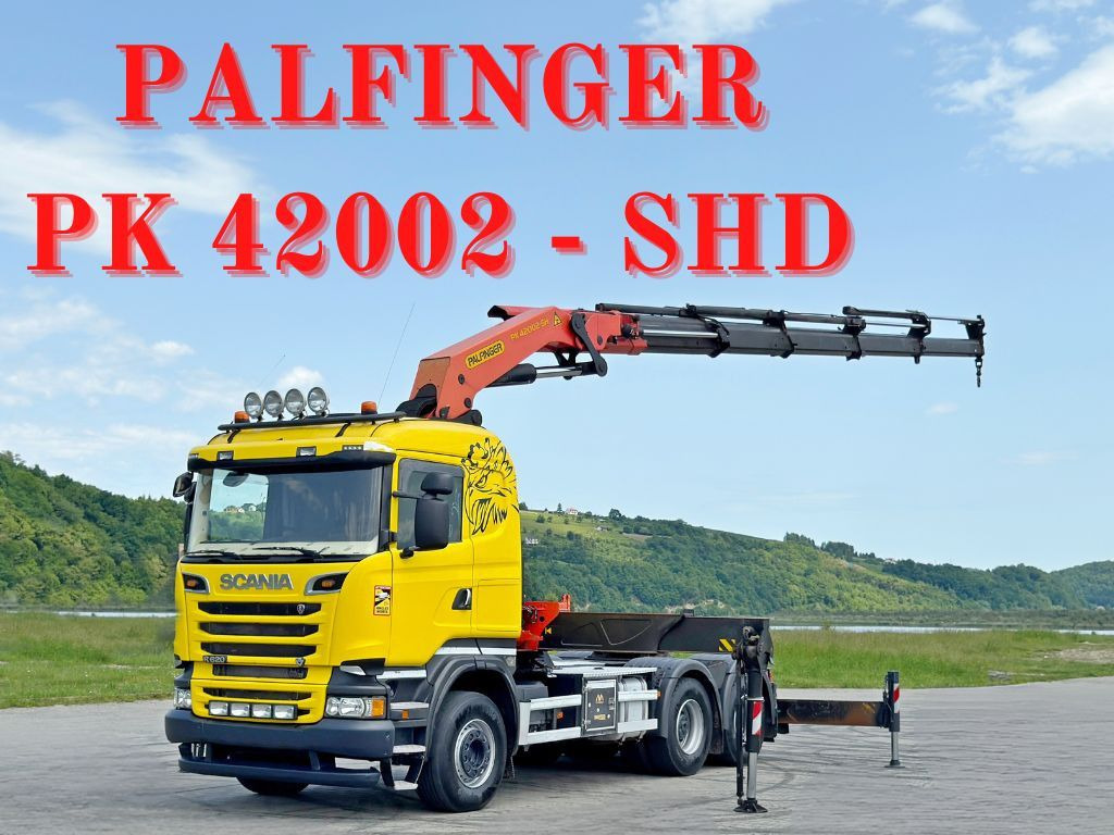 Scania R620 * Sattelzugmaschine + PK 42002-SHD+FUNK/6x4 - Sunkvežimis su kranu: foto 1 Scania R620 * Sattelzugmaschine + PK 42002-SHD+FUNK/6x4 - Sunkvežimis su kranu: foto 1