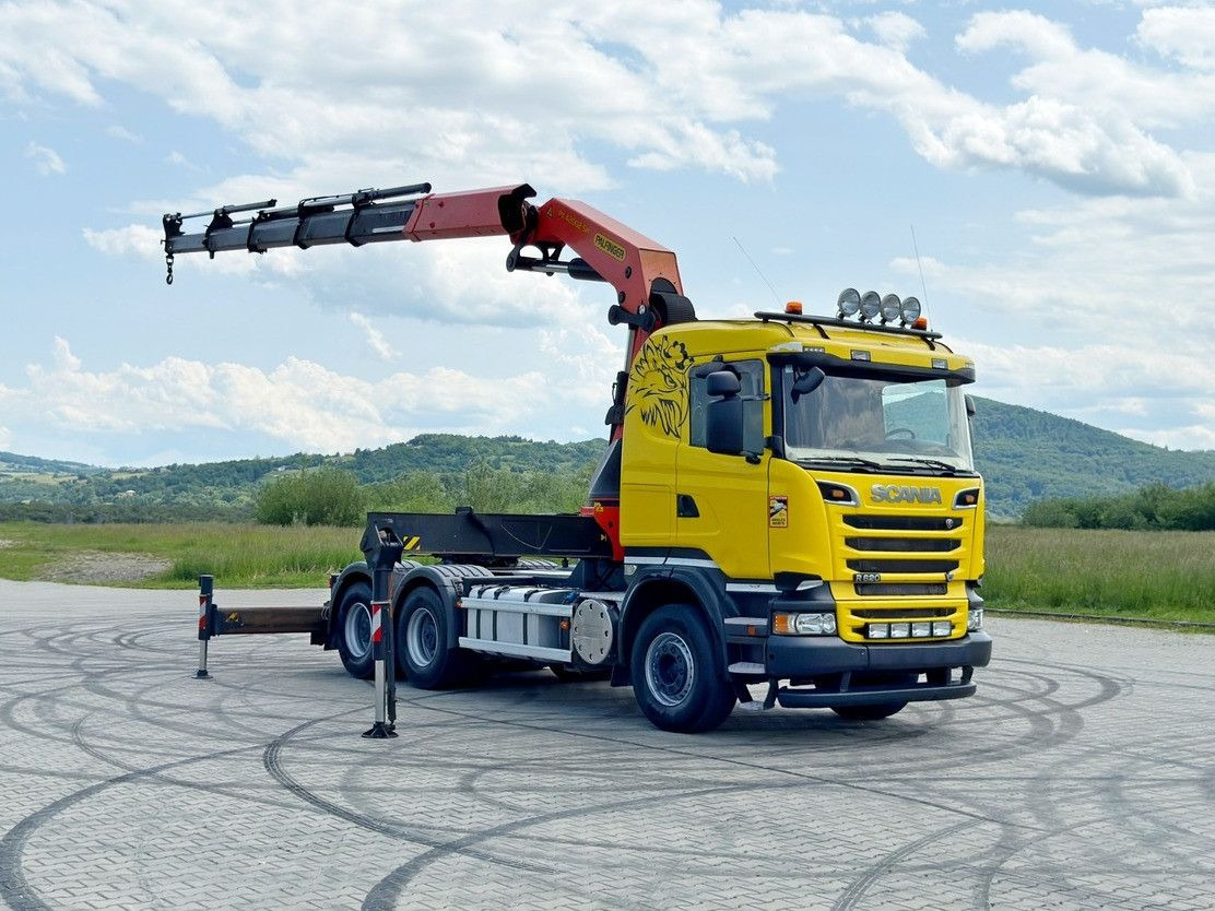 Scania R620 * Sattelzugmaschine + PK 42002-SHD+FUNK/6x4 - Sunkvežimis su kranu: foto 2 Scania R620 * Sattelzugmaschine + PK 42002-SHD+FUNK/6x4 - Sunkvežimis su kranu: foto 2