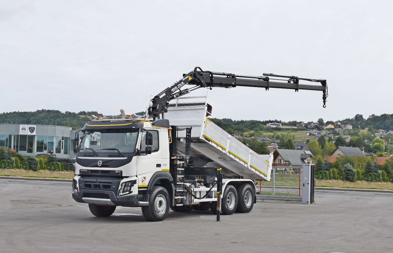 Volvo FMX 460 Kipper 5,40m *ATLAS 172.3E/FUNK *6x4 - Sunkvežimis su kranu: foto 2 Volvo FMX 460 Kipper 5,40m *ATLAS 172.3E/FUNK *6x4 - Sunkvežimis su kranu: foto 2