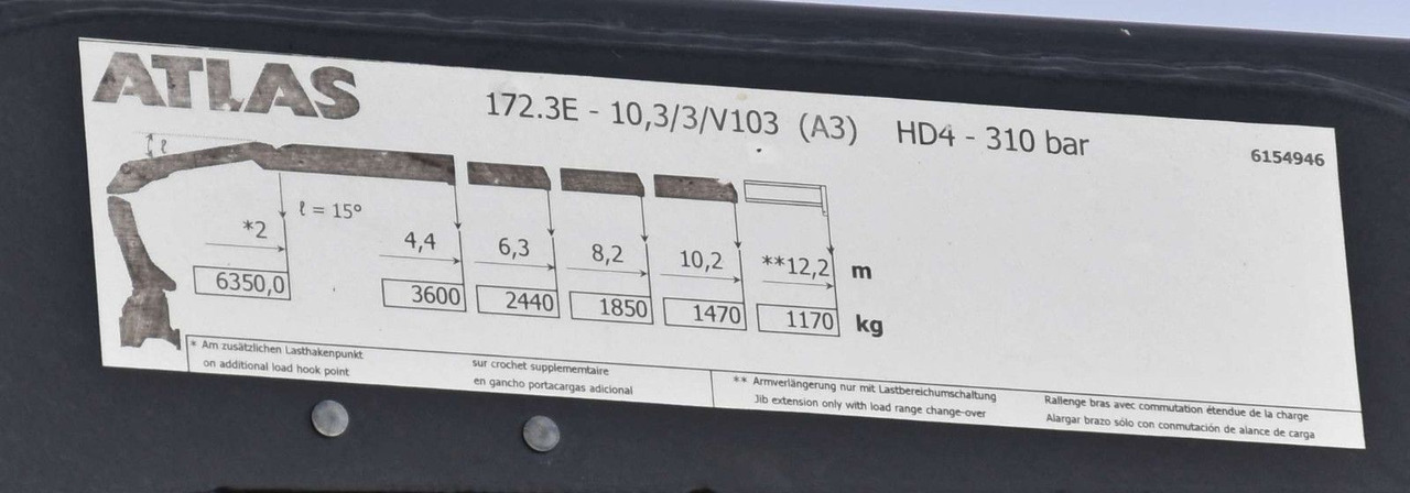 Sunkvežimis su kranu Volvo FMX 460 Kipper 5,40m *ATLAS 172.3E/FUNK *6x4: foto 8