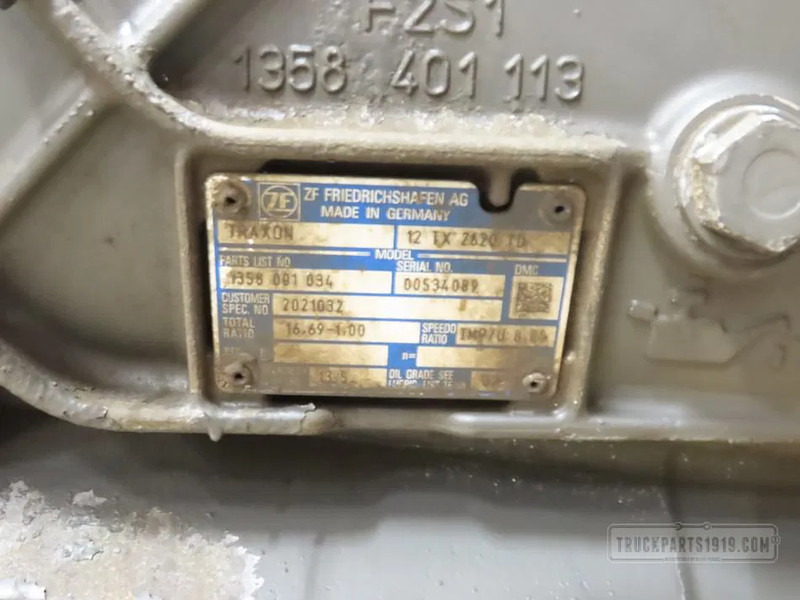 DAF 2189392 Versnellingsbak 12TX2620 TD - Pavarų dėžė - Sunkvežimis: foto 3 DAF 2189392 Versnellingsbak 12TX2620 TD - Pavarų dėžė - Sunkvežimis: foto 3