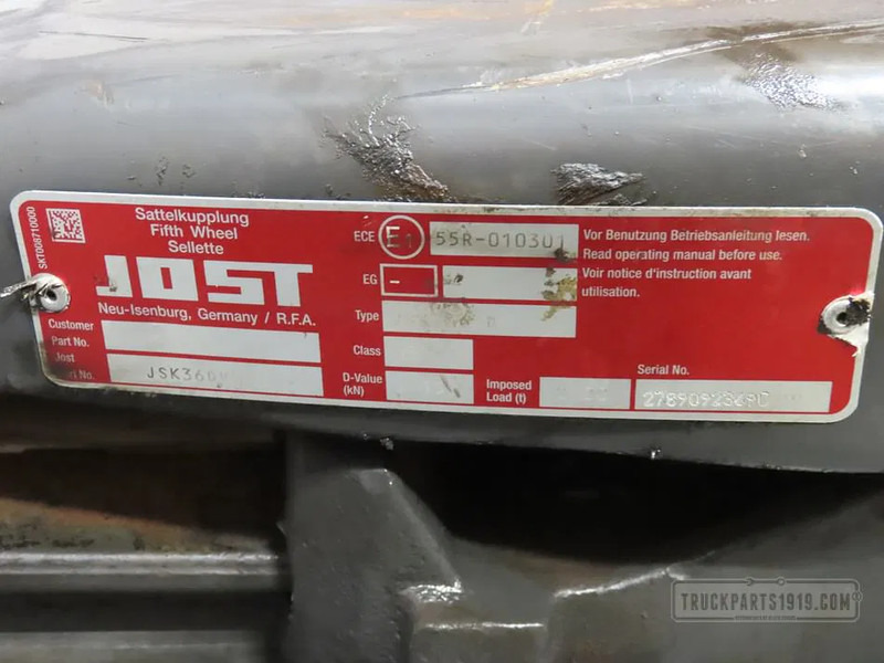 Jost Body & Chassis Parts Jost JSK36D schuifschotel - Rėmas/ Važiuoklė - Sunkvežimis: foto 3 Jost Body & Chassis Parts Jost JSK36D schuifschotel - Rėmas/ Važiuoklė - Sunkvežimis: foto 3