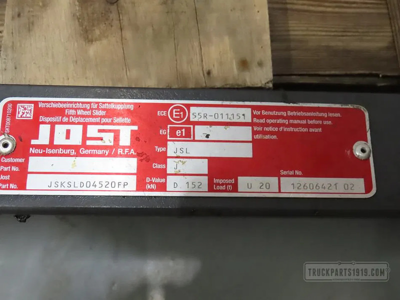 Jost Body & Chassis Parts Jost JSK36D schuifschotel - Rėmas/ Važiuoklė - Sunkvežimis: foto 4 Jost Body & Chassis Parts Jost JSK36D schuifschotel - Rėmas/ Važiuoklė - Sunkvežimis: foto 4