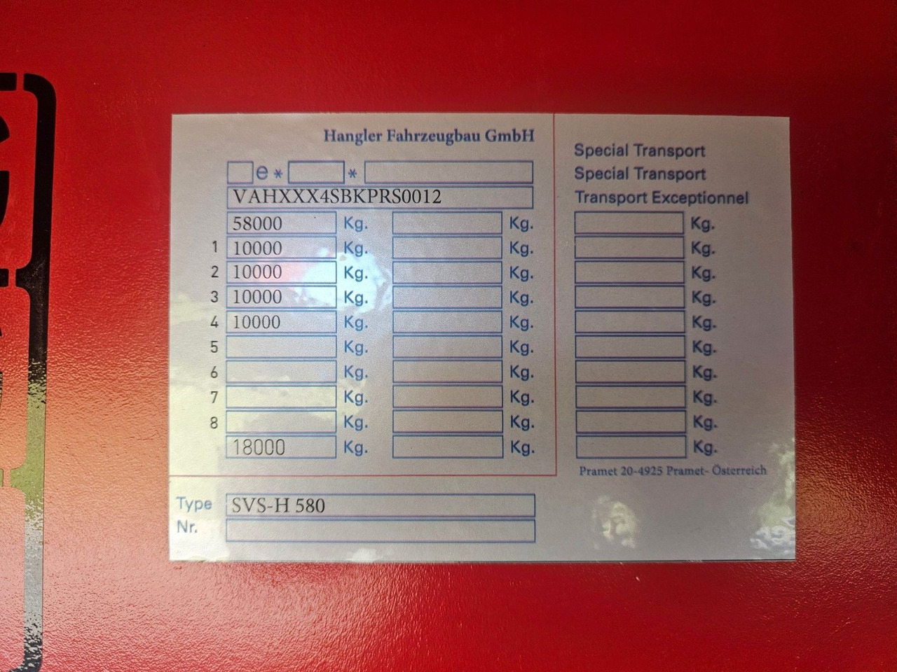 Žemo profilio platforma puspriekabė Hangler SVS-H 580 Semie Tieflader Mit Rampen: foto 20