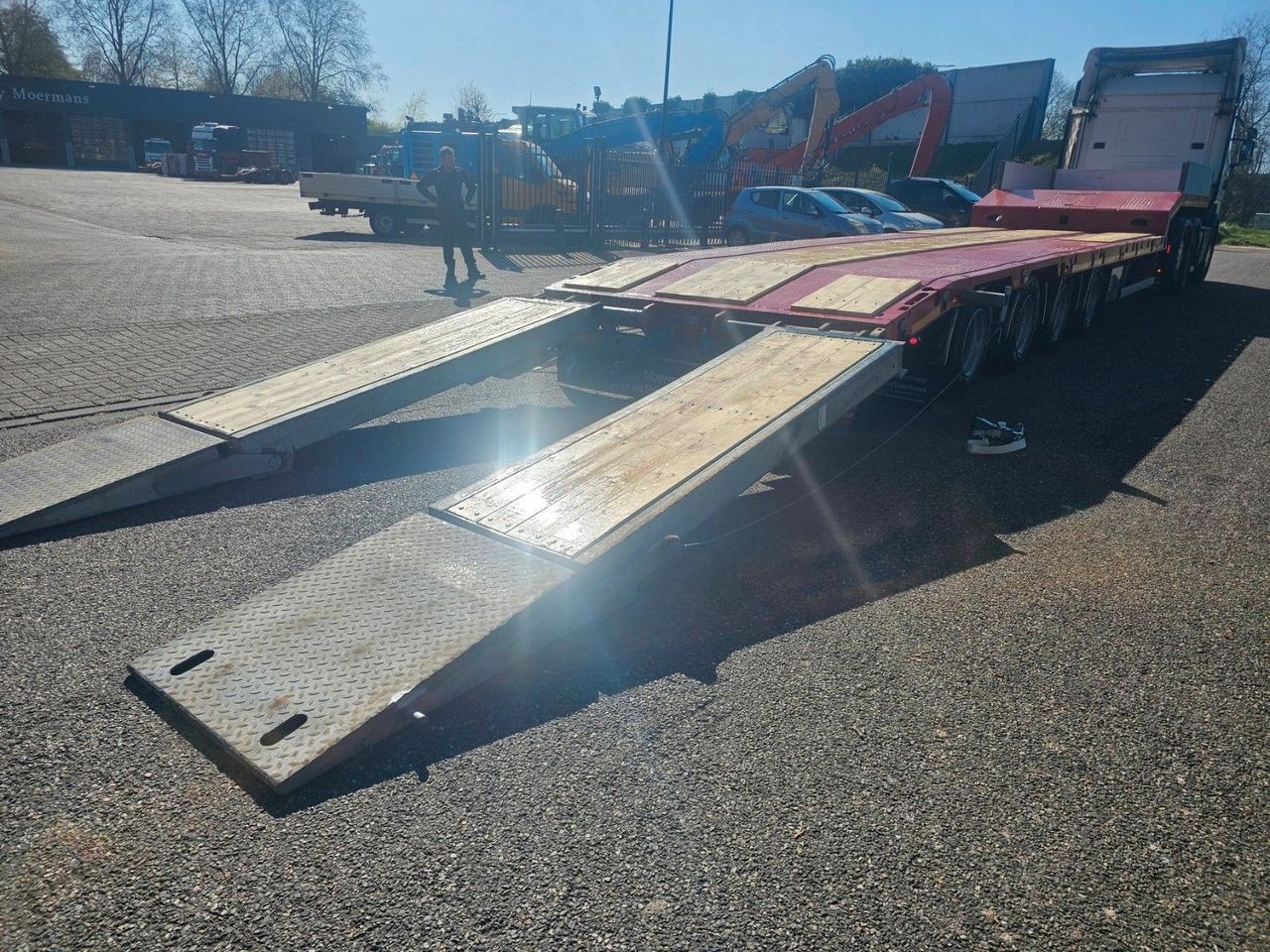 Žemo profilio platforma puspriekabė Hangler SVS-H 580 Semie Tieflader Mit Rampen: foto 11