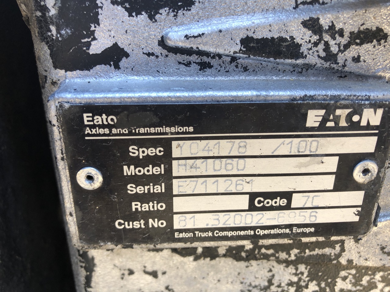 MAN EATON FSO5206B AND Y04178  - Pavarų dėžė: foto 5 MAN EATON FSO5206B AND Y04178  - Pavarų dėžė: foto 5