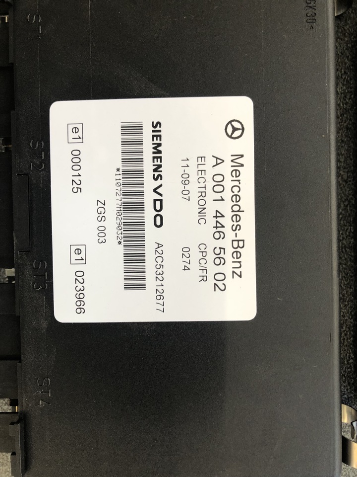 MERCEDES-BENZ ACTROS ECU FR/CPC - Valdymo blokas - Sunkvežimis: foto 3 MERCEDES-BENZ ACTROS ECU FR/CPC - Valdymo blokas - Sunkvežimis: foto 3