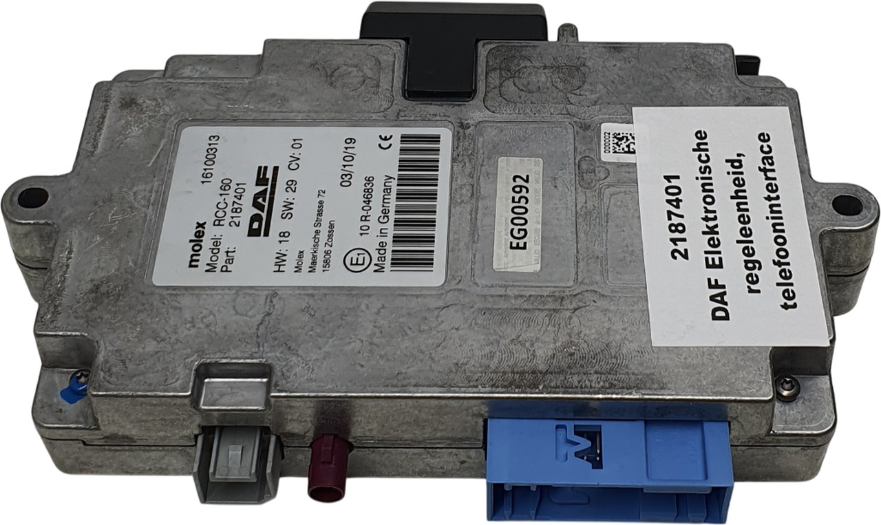 DAF ELEKTRONISCHE REGELENHEID, TELEFOONINTERFACE | 2187401 - Valdymo blokas - Sunkvežimis: foto 2 DAF ELEKTRONISCHE REGELENHEID, TELEFOONINTERFACE | 2187401 - Valdymo blokas - Sunkvežimis: foto 2