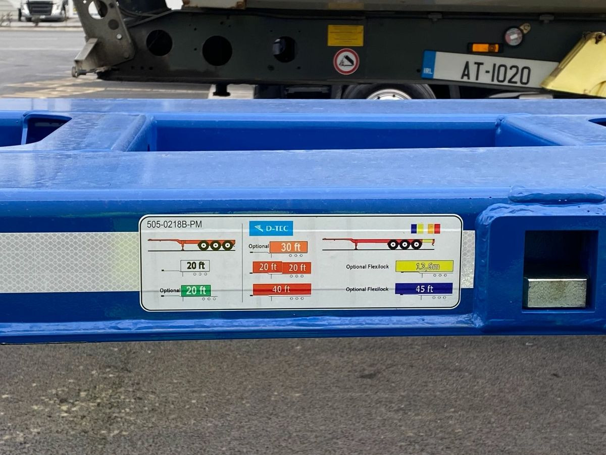 New D-TEC CONTAINER CHASSIS PM-3-SSliding - Konteineris-vežimus/ Sukeisti kūną priekaba: foto 3 New D-TEC CONTAINER CHASSIS PM-3-SSliding - Konteineris-vežimus/ Sukeisti kūną priekaba: foto 3