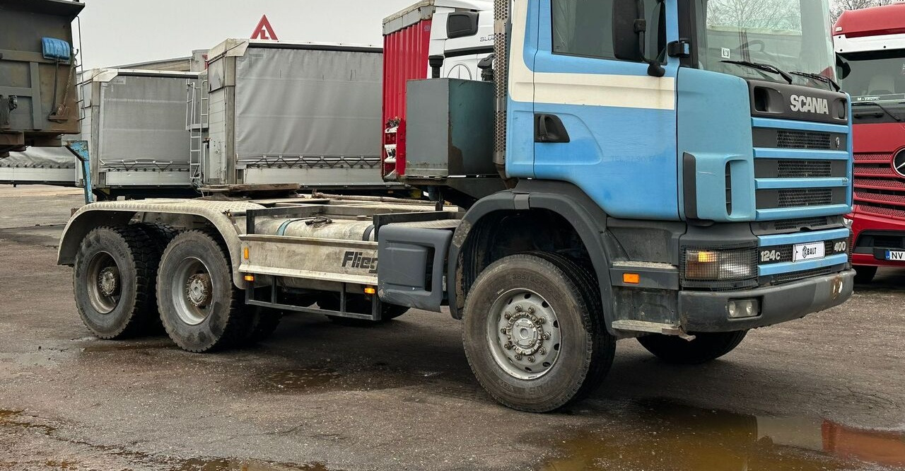 Scania 124C 6x6 steel - Vilkikas: foto 1 Scania 124C 6x6 steel - Vilkikas: foto 1