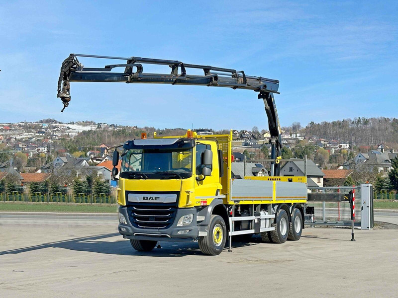 DAF CF 450 * PK 22002 - EH D + FUNK * 6x4 * TOP - Platforminis/ Bortinis sunkvežimis, Sunkvežimis su kranu: foto 2 DAF CF 450 * PK 22002 - EH D + FUNK * 6x4 * TOP - Platforminis/ Bortinis sunkvežimis, Sunkvežimis su kranu: foto 2