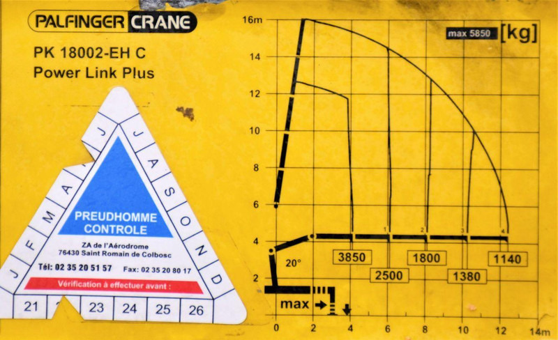 Platforminis/ Bortinis sunkvežimis, Sunkvežimis su kranu DAF CF 85.410: foto 8 Platforminis/ Bortinis sunkvežimis, Sunkvežimis su kranu DAF CF 85.410: foto 8