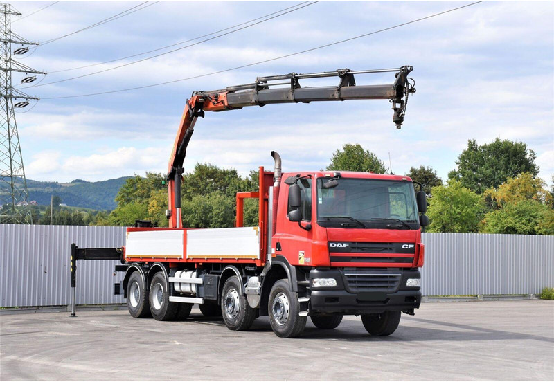 DAF CF 85.410 - Platforminis/ Bortinis sunkvežimis, Sunkvežimis su kranu: foto 2 DAF CF 85.410 - Platforminis/ Bortinis sunkvežimis, Sunkvežimis su kranu: foto 2