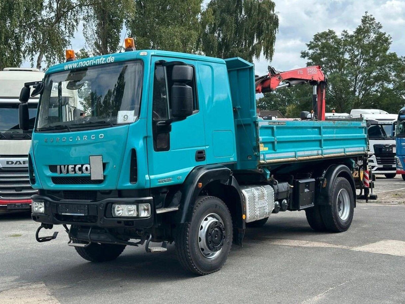 Iveco 150E25 4x4 Tipper + Crane FASSI F70A.0.22 - Savivartis sunkvežimis, Sunkvežimis su kranu: foto 1 Iveco 150E25 4x4 Tipper + Crane FASSI F70A.0.22 - Savivartis sunkvežimis, Sunkvežimis su kranu: foto 1