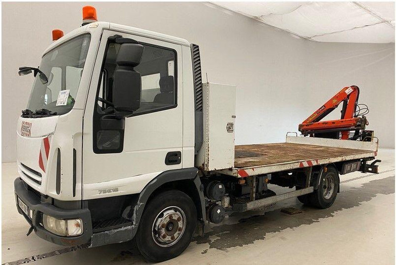 Iveco Eurocargo 75E18 - Platforminis/ Bortinis sunkvežimis, Sunkvežimis su kranu: foto 1 Iveco Eurocargo 75E18 - Platforminis/ Bortinis sunkvežimis, Sunkvežimis su kranu: foto 1