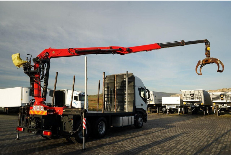 Iveco STRALIS 560 / 6X4 / DO DREWNA / DO DRZEWA / DO LASU / HDS PALFIN - Miškovežis, Sunkvežimis su kranu: foto 5 Iveco STRALIS 560 / 6X4 / DO DREWNA / DO DRZEWA / DO LASU / HDS PALFIN - Miškovežis, Sunkvežimis su kranu: foto 5