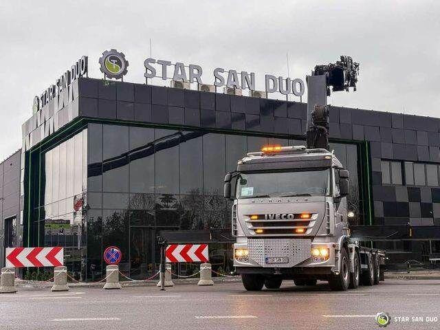 Iveco STRALIS AS320S50Y 8x2 HMF 8520-0K6 FLY JIB Winc - Platforminis/ Bortinis sunkvežimis, Sunkvežimis su kranu: foto 4 Iveco STRALIS AS320S50Y 8x2 HMF 8520-0K6 FLY JIB Winc - Platforminis/ Bortinis sunkvežimis, Sunkvežimis su kranu: foto 4