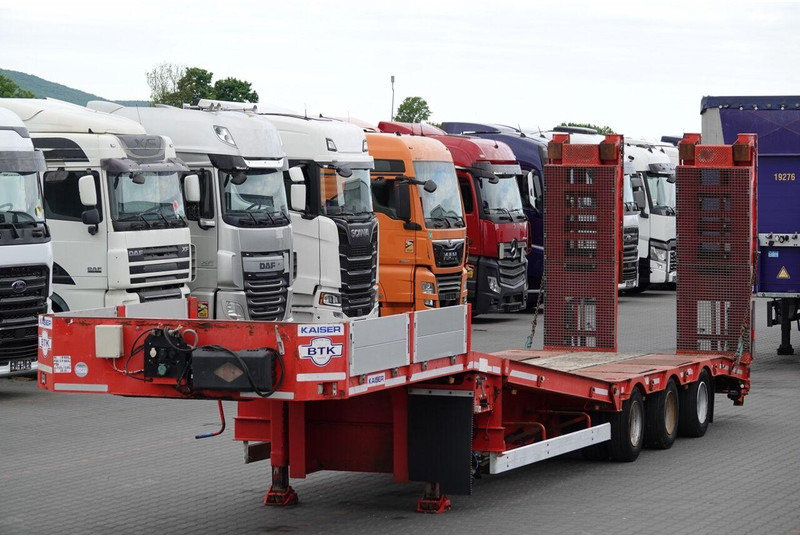 Kaiser S450 / NACZEPA LAWETA / NISKOPODWOZIE / PODEST HYDRAULICZNY / NA - Žemo profilio platforma puspriekabė: foto 1 Kaiser S450 / NACZEPA LAWETA / NISKOPODWOZIE / PODEST HYDRAULICZNY / NA - Žemo profilio platforma puspriekabė: foto 1