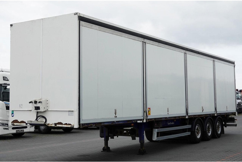 Lecitrailer KONTENER / KOFFER / OTWIERANE BOKI / MOCNA PODŁOGA SZYNA DESKA - Furgonas puspriekabė: foto 3 Lecitrailer KONTENER / KOFFER / OTWIERANE BOKI / MOCNA PODŁOGA SZYNA DESKA - Furgonas puspriekabė: foto 3