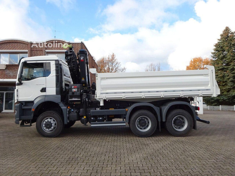 MAN 33.430 - 3 way tipper+crane 6x6 - Savivartis sunkvežimis, Sunkvežimis su kranu: foto 3 MAN 33.430 - 3 way tipper+crane 6x6 - Savivartis sunkvežimis, Sunkvežimis su kranu: foto 3