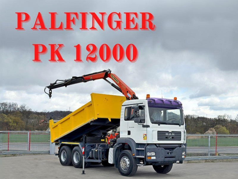 MAN TGA 33.350 * PK 12000 *6x4 * TOPZUSTAND - Savivartis sunkvežimis, Sunkvežimis su kranu: foto 1 MAN TGA 33.350 * PK 12000 *6x4 * TOPZUSTAND - Savivartis sunkvežimis, Sunkvežimis su kranu: foto 1