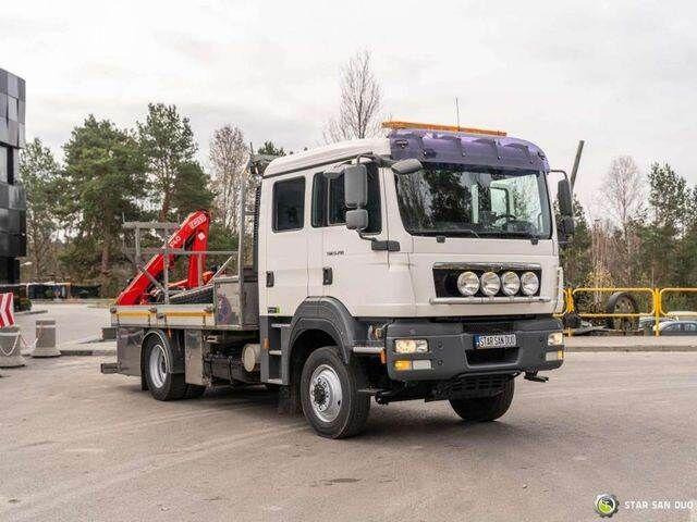 MAN TGM 13.290 4x4 BI FASSI F40B22 Crane Camper - Platforminis/ Bortinis sunkvežimis, Sunkvežimis su kranu: foto 2 MAN TGM 13.290 4x4 BI FASSI F40B22 Crane Camper - Platforminis/ Bortinis sunkvežimis, Sunkvežimis su kranu: foto 2