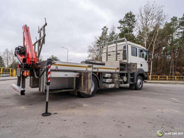 Platforminis/ Bortinis sunkvežimis, Sunkvežimis su kranu MAN TGM 13.290 4x4 FASSI F40B22 Crane Camper DOKA: foto 11