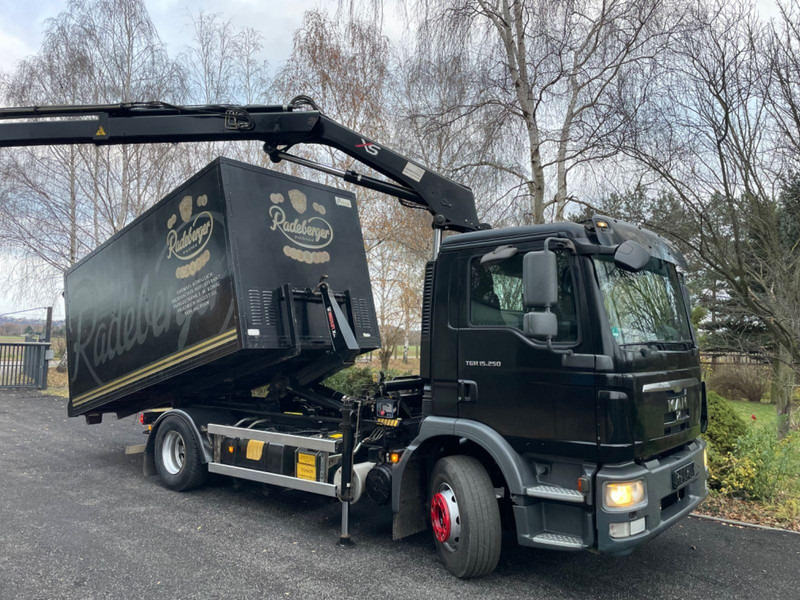 MAN TGM 15.250 Hoof lift + Crane - Hook-lift sunkvežimis, Sunkvežimis su kranu: foto 4 MAN TGM 15.250 Hoof lift + Crane - Hook-lift sunkvežimis, Sunkvežimis su kranu: foto 4