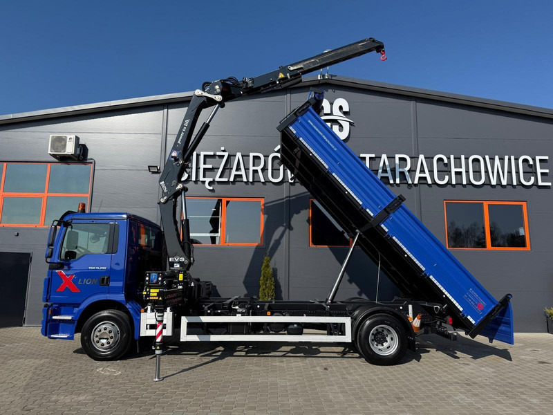 MAN TGM TGL 15.250 / E6 / wywrotka 3-S + HMF żuraw z pilotem / H - Savivartis sunkvežimis, Sunkvežimis su kranu: foto 2 MAN TGM TGL 15.250 / E6 / wywrotka 3-S + HMF żuraw z pilotem / H - Savivartis sunkvežimis, Sunkvežimis su kranu: foto 2