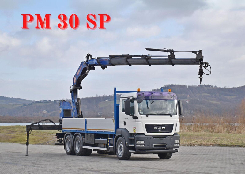 MAN TGS 26.360 - Platforminis/ Bortinis sunkvežimis, Sunkvežimis su kranu: foto 1 MAN TGS 26.360 - Platforminis/ Bortinis sunkvežimis, Sunkvežimis su kranu: foto 1