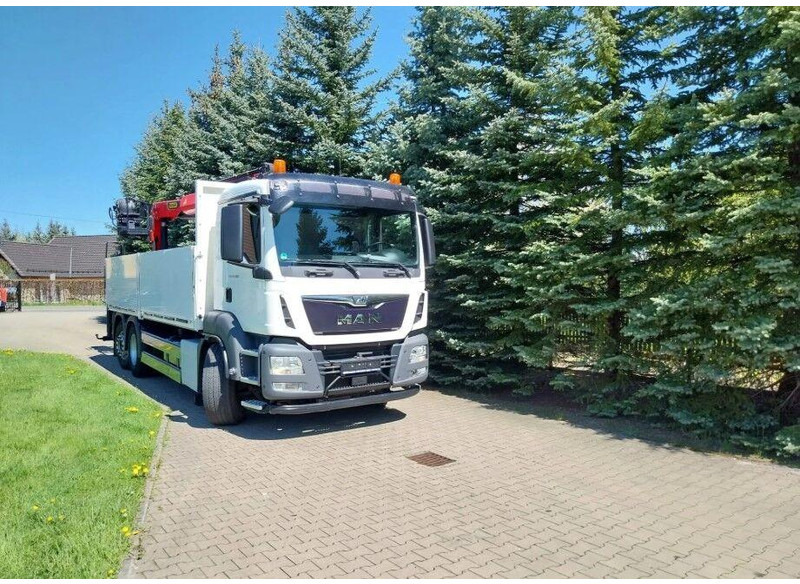 MAN TGS 26.400 Flatbed + Crane Palfinger PK 23001L - Platforminis/ Bortinis sunkvežimis, Sunkvežimis su kranu: foto 5 MAN TGS 26.400 Flatbed + Crane Palfinger PK 23001L - Platforminis/ Bortinis sunkvežimis, Sunkvežimis su kranu: foto 5