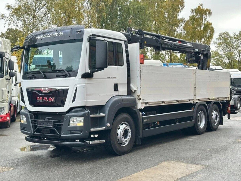 MAN TGS 26.440 6x2 Flatbed + Crane Hiab 177 K - Platforminis/ Bortinis sunkvežimis, Sunkvežimis su kranu: foto 2 MAN TGS 26.440 6x2 Flatbed + Crane Hiab 177 K - Platforminis/ Bortinis sunkvežimis, Sunkvežimis su kranu: foto 2