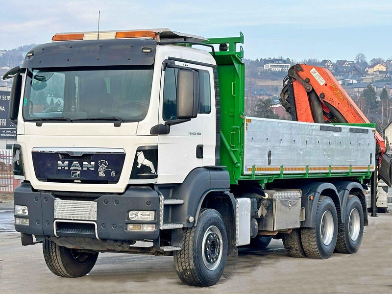 MAN TGS 33.480 - Savivartis sunkvežimis, Sunkvežimis su kranu: foto 4 MAN TGS 33.480 - Savivartis sunkvežimis, Sunkvežimis su kranu: foto 4
