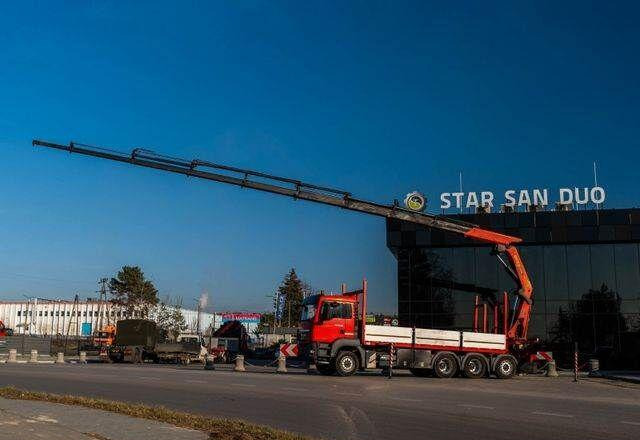 MAN TGS 35.400 PALFINGER PK 44002 WINCH TRIDEM KRAN - Platforminis/ Bortinis sunkvežimis, Sunkvežimis su kranu: foto 2 MAN TGS 35.400 PALFINGER PK 44002 WINCH TRIDEM KRAN - Platforminis/ Bortinis sunkvežimis, Sunkvežimis su kranu: foto 2