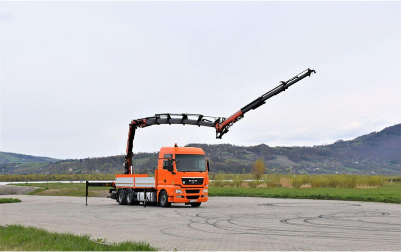 MAN TGX 28.540 JIB PJ060/FUNK - Platforminis/ Bortinis sunkvežimis, Sunkvežimis su kranu: foto 2 MAN TGX 28.540 JIB PJ060/FUNK - Platforminis/ Bortinis sunkvežimis, Sunkvežimis su kranu: foto 2