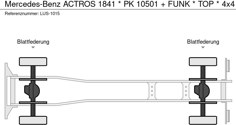 Savivartis sunkvežimis, Sunkvežimis su kranu Mercedes-Benz ACTROS 1841 * PK 10501 + FUNK * TOP * 4x4: foto 16