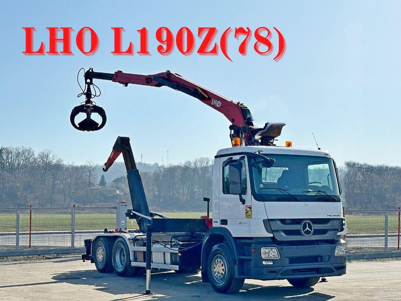 Mercedes-Benz ACTROS 2544 * ABROLLKIPPER * LHO L190Z(78) * TOP - Hook-lift sunkvežimis, Sunkvežimis su kranu: foto 1 Mercedes-Benz ACTROS 2544 * ABROLLKIPPER * LHO L190Z(78) * TOP - Hook-lift sunkvežimis, Sunkvežimis su kranu: foto 1