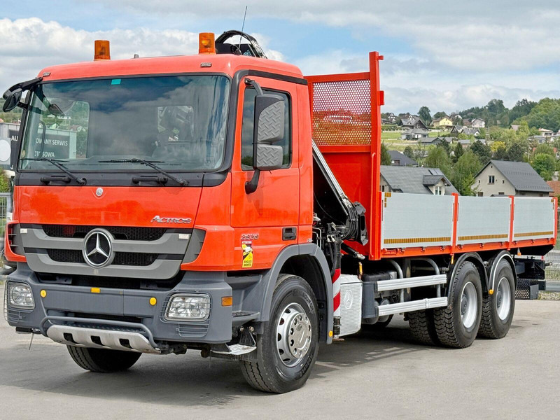Mercedes-Benz ACTROS 2636 *HIAB 122 BS-2 HIDUO + FUNK/6x4 * TOP - Platforminis/ Bortinis sunkvežimis, Sunkvežimis su kranu: foto 3 Mercedes-Benz ACTROS 2636 *HIAB 122 BS-2 HIDUO + FUNK/6x4 * TOP - Platforminis/ Bortinis sunkvežimis, Sunkvežimis su kranu: foto 3