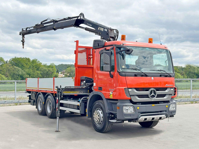 Mercedes-Benz ACTROS 2636 *HIAB 122 BS-2 HIDUO + FUNK/6x4 * TOP - Platforminis/ Bortinis sunkvežimis, Sunkvežimis su kranu: foto 2 Mercedes-Benz ACTROS 2636 *HIAB 122 BS-2 HIDUO + FUNK/6x4 * TOP - Platforminis/ Bortinis sunkvežimis, Sunkvežimis su kranu: foto 2