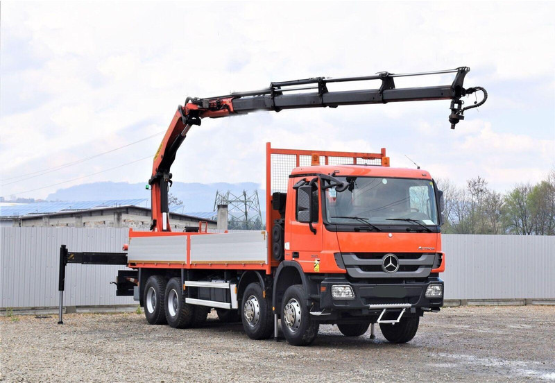 Mercedes-Benz ACTROS 3241 - Platforminis/ Bortinis sunkvežimis, Sunkvežimis su kranu: foto 2 Mercedes-Benz ACTROS 3241 - Platforminis/ Bortinis sunkvežimis, Sunkvežimis su kranu: foto 2