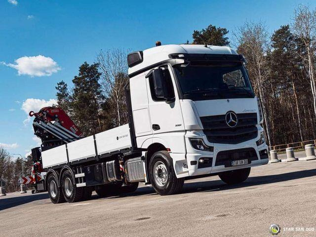 Mercedes-Benz ACTROS 3351 NEW 6x4 Fassi F485 Crane - Platforminis/ Bortinis sunkvežimis, Sunkvežimis su kranu: foto 2 Mercedes-Benz ACTROS 3351 NEW 6x4 Fassi F485 Crane - Platforminis/ Bortinis sunkvežimis, Sunkvežimis su kranu: foto 2