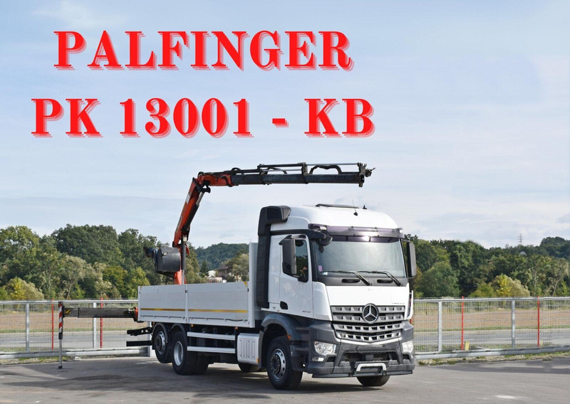 Mercedes-Benz AROCS 2542 - Platforminis/ Bortinis sunkvežimis, Sunkvežimis su kranu: foto 1 Mercedes-Benz AROCS 2542 - Platforminis/ Bortinis sunkvežimis, Sunkvežimis su kranu: foto 1