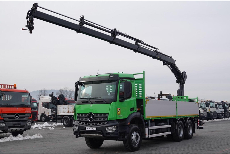 Mercedes-Benz AROCS 2636 / 6x4 / SKRZYNIOWY- 6,5 M / + HDS HIAB 4x wysów: 13 m - Platforminis/ Bortinis sunkvežimis, Sunkvežimis su kranu: foto 1 Mercedes-Benz AROCS 2636 / 6x4 / SKRZYNIOWY- 6,5 M / + HDS HIAB 4x wysów: 13 m - Platforminis/ Bortinis sunkvežimis, Sunkvežimis su kranu: foto 1