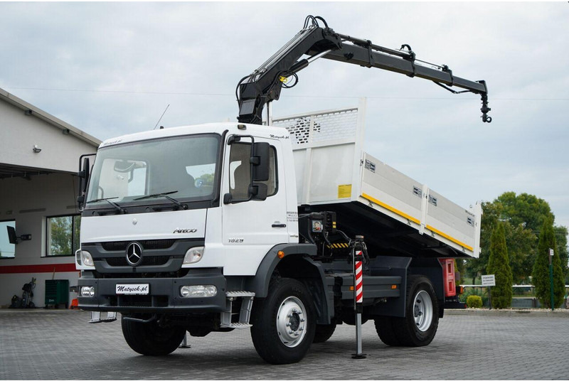 Mercedes-Benz ATEGO 1629 / 4x4 / WYWROTKA + HDS HIAB 111 B-3 / PILOT / ROTAT - Savivartis sunkvežimis, Sunkvežimis su kranu: foto 2 Mercedes-Benz ATEGO 1629 / 4x4 / WYWROTKA + HDS HIAB 111 B-3 / PILOT / ROTAT - Savivartis sunkvežimis, Sunkvežimis su kranu: foto 2