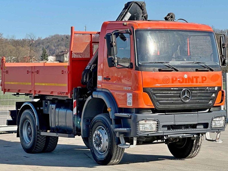 Mercedes-Benz AXOR 1829 * HIAB 1111 HIDUO + FUNK * TOP * 4x4 - Savivartis sunkvežimis, Sunkvežimis su kranu: foto 4 Mercedes-Benz AXOR 1829 * HIAB 1111 HIDUO + FUNK * TOP * 4x4 - Savivartis sunkvežimis, Sunkvežimis su kranu: foto 4