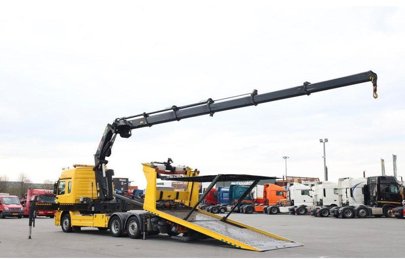 Mercedes-Benz Actros 2532 Vehicle transporter + crane Hiab 477EP-5 HiPro 6x2 - Autovežis sunkvežimis: foto 4 Mercedes-Benz Actros 2532 Vehicle transporter + crane Hiab 477EP-5 HiPro 6x2 - Autovežis sunkvežimis: foto 4