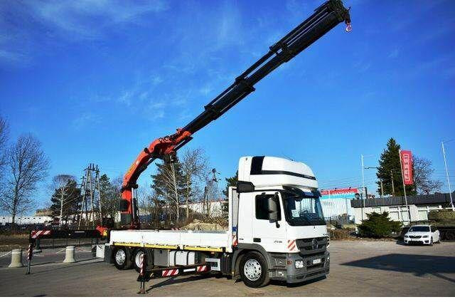 Mercedes-Benz Actros 2546 6x2 Palfinger PK 53002 Crane Kran - Platforminis/ Bortinis sunkvežimis, Sunkvežimis su kranu: foto 1 Mercedes-Benz Actros 2546 6x2 Palfinger PK 53002 Crane Kran - Platforminis/ Bortinis sunkvežimis, Sunkvežimis su kranu: foto 1
