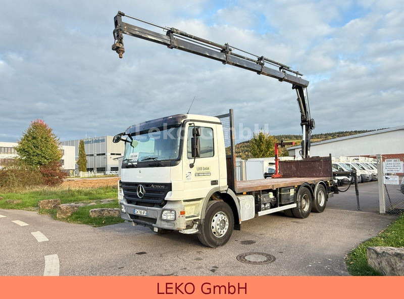 Mercedes-Benz Actros 2636-Plateau Hiab Krahn - Platforminis/ Bortinis sunkvežimis, Sunkvežimis su kranu: foto 1 Mercedes-Benz Actros 2636-Plateau Hiab Krahn - Platforminis/ Bortinis sunkvežimis, Sunkvežimis su kranu: foto 1