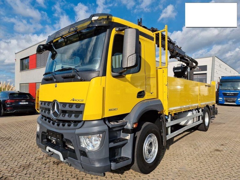 Mercedes-Benz Arocs 1830 - Platforminis/ Bortinis sunkvežimis, Sunkvežimis su kranu: foto 1 Mercedes-Benz Arocs 1830 - Platforminis/ Bortinis sunkvežimis, Sunkvežimis su kranu: foto 1